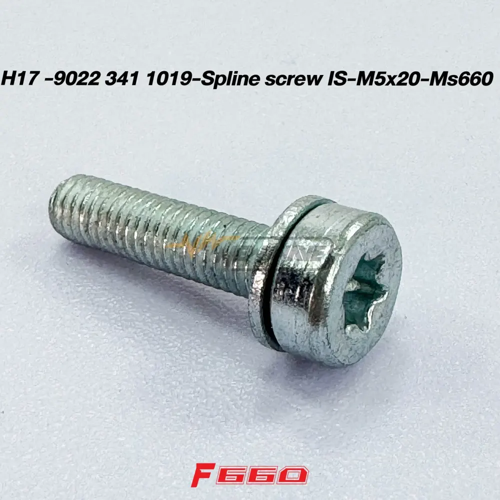 H17 -9022 341 1019-Spline screw IS-M5x20-Ms660